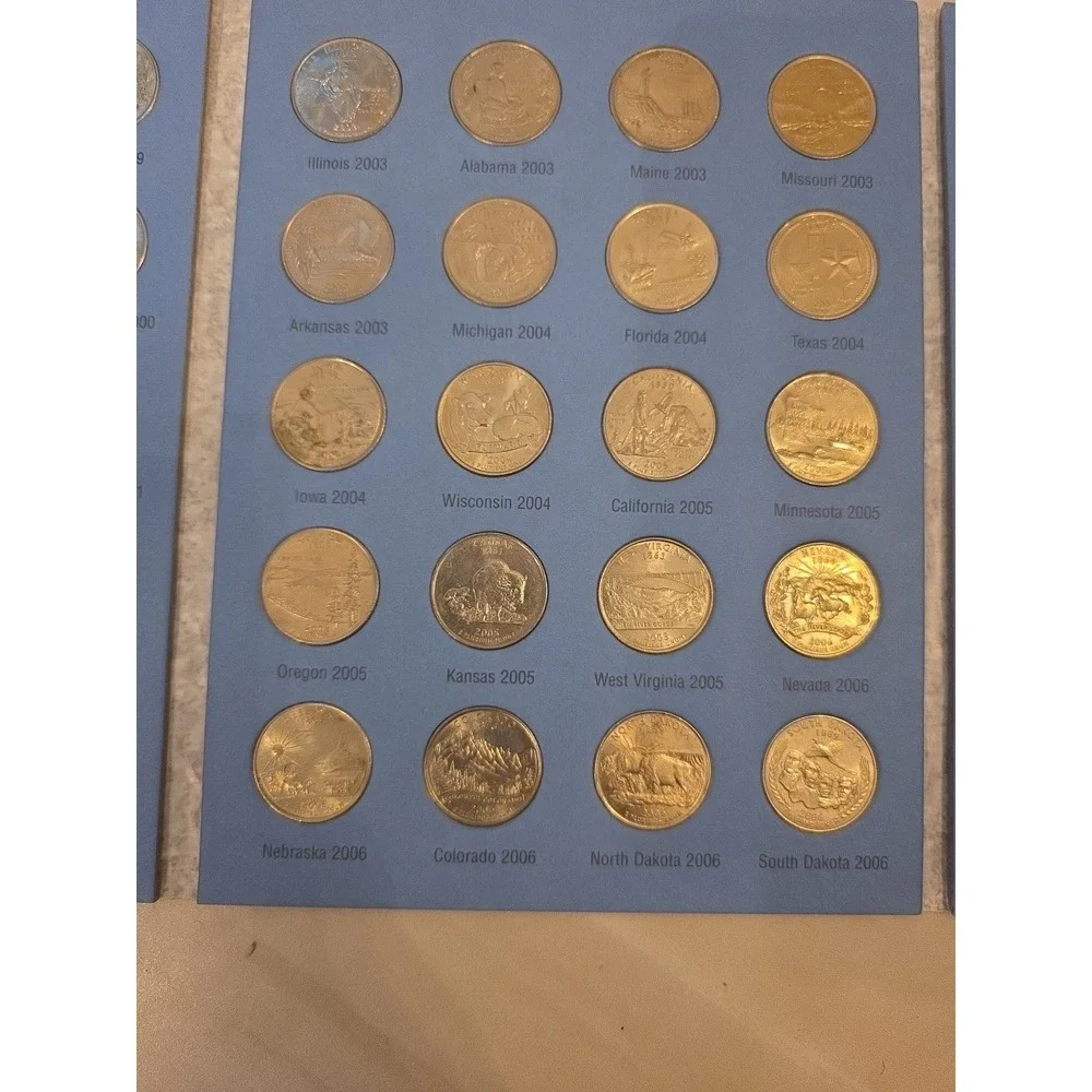 Whitman Coin Folder Statehood‎ Quarters 1999 - 2009 Album/DC Territories 8097 #1